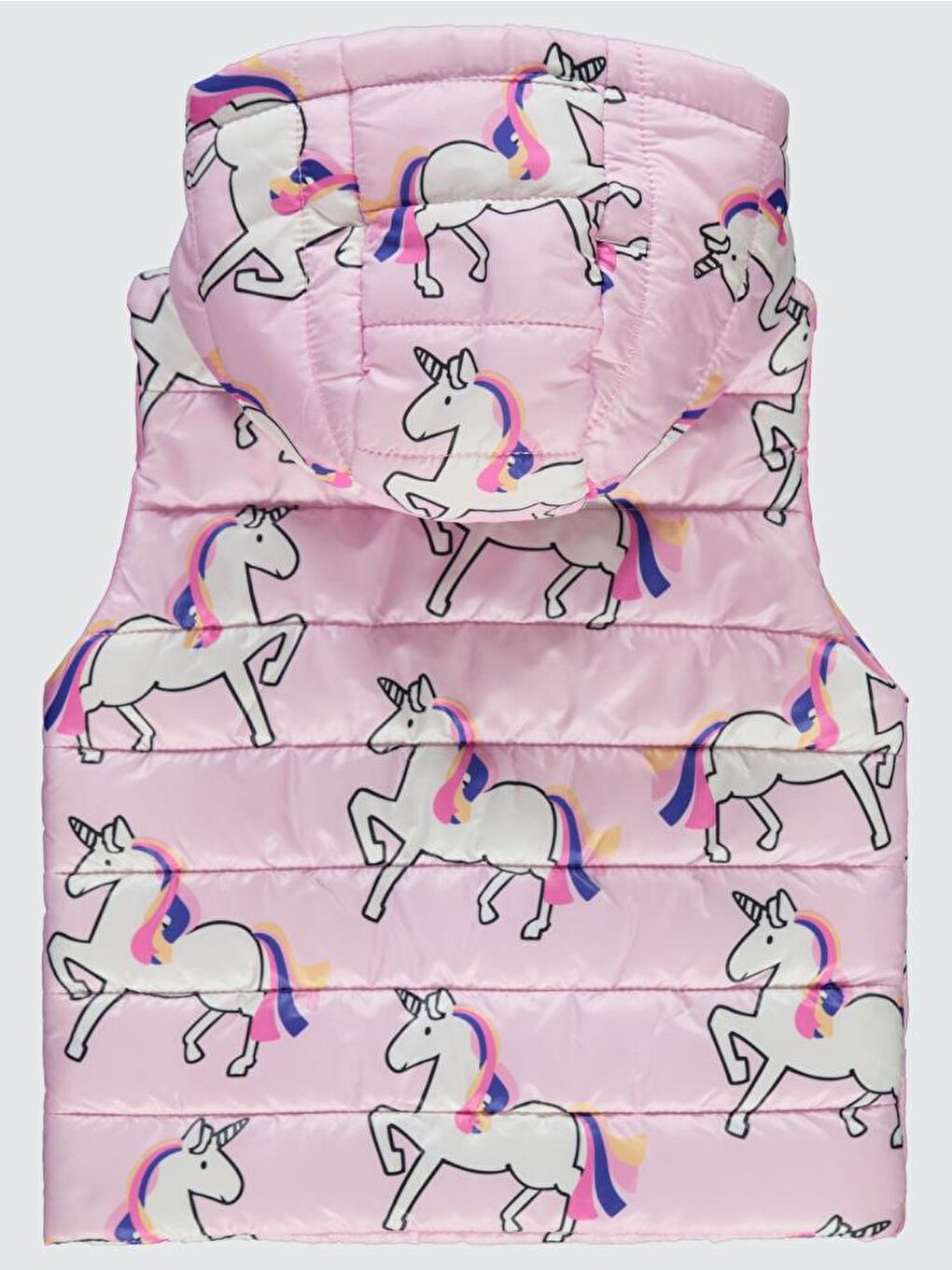 Pembe Girls Baskılı 2-5 Yaş Yelek-2