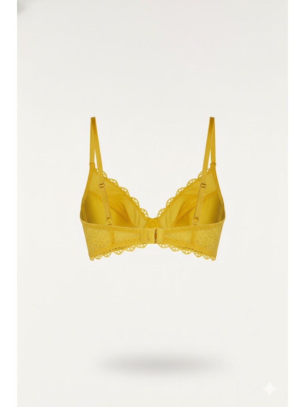 Dantelli Destekli Sütyen C18115 Sarı-1