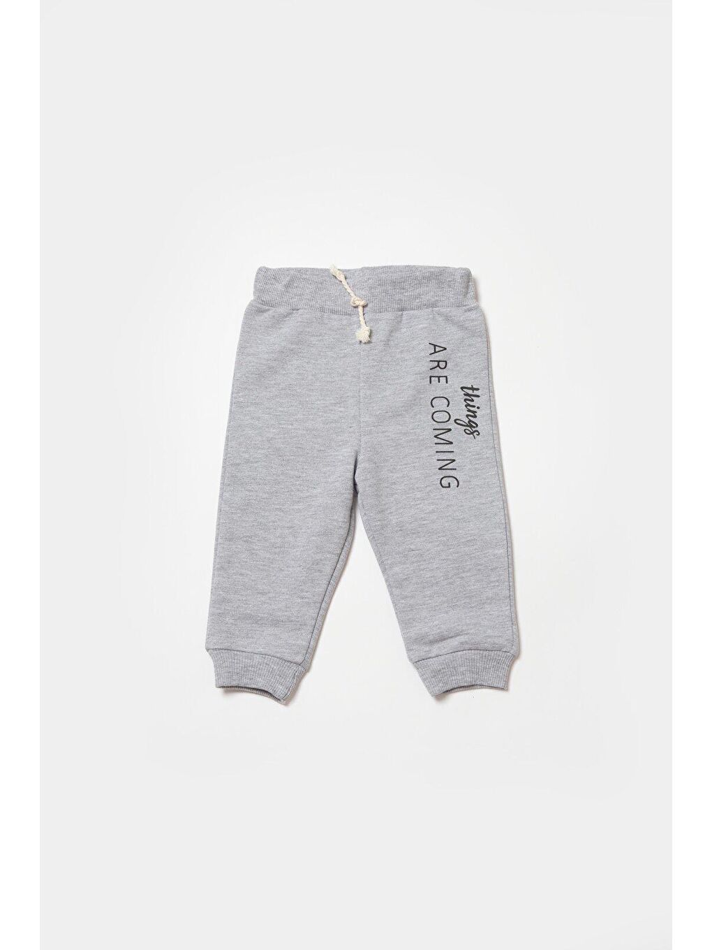 Gri Kapüşonlu Ceket & Pantolon-4