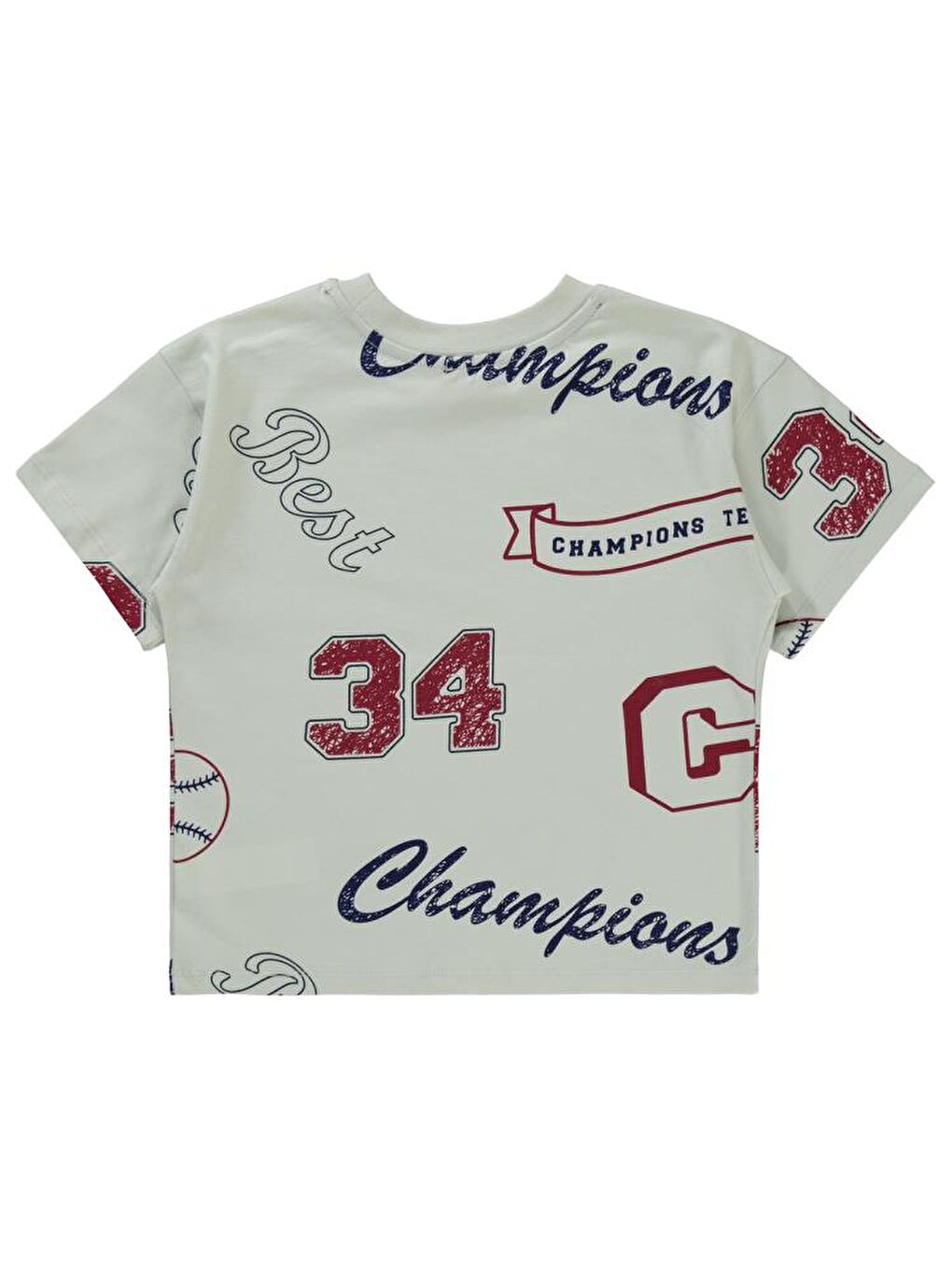 Bordo Boys Champıons Emprime 6-9 Yaş Tişört