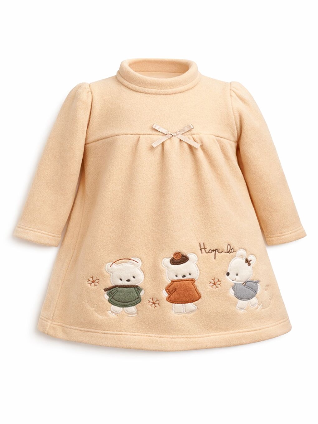 Pembe Kız Bebek Pelüş Elbise 6-24 Ay 12471