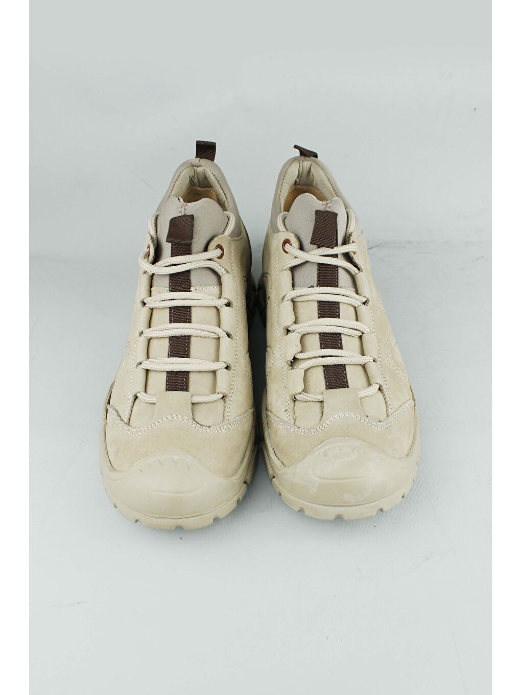 Bej Marion Erkek Hakiki Hakiki Nubuk Bağcıklı Deri Bot-3