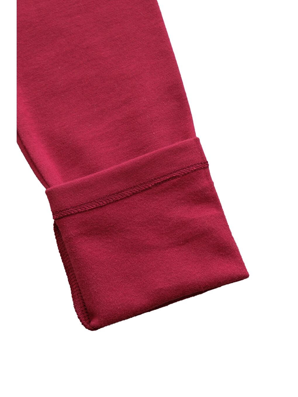 Lovetti Bordo Kız Çocuk Kışlık Tam Boy Düz Basıc Tayt - 4