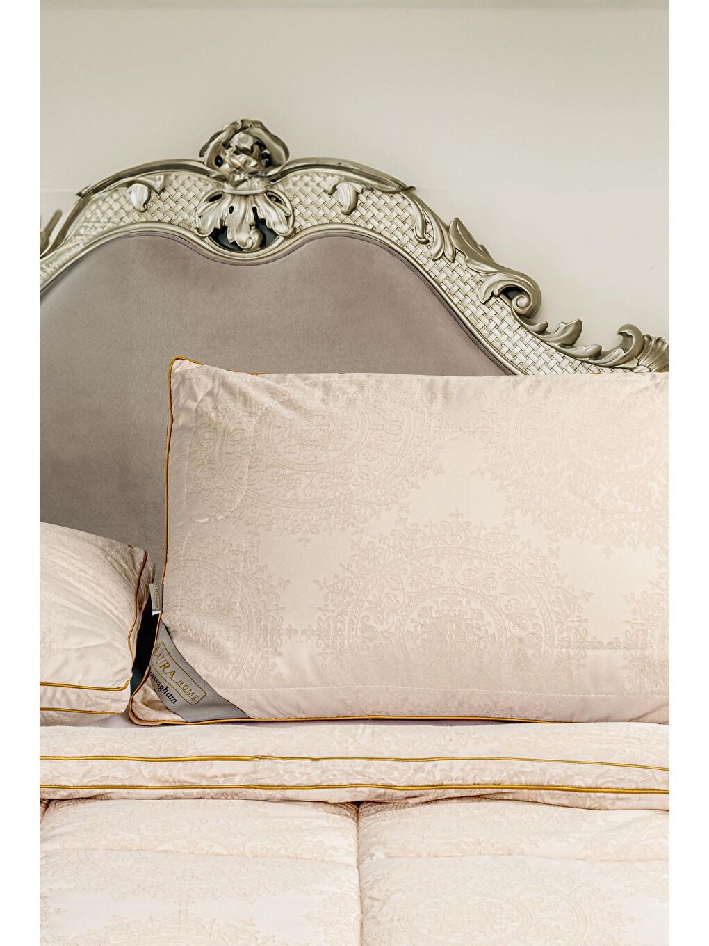 Bej Laura Home Nottingham İpek Yaştık 50x70-1