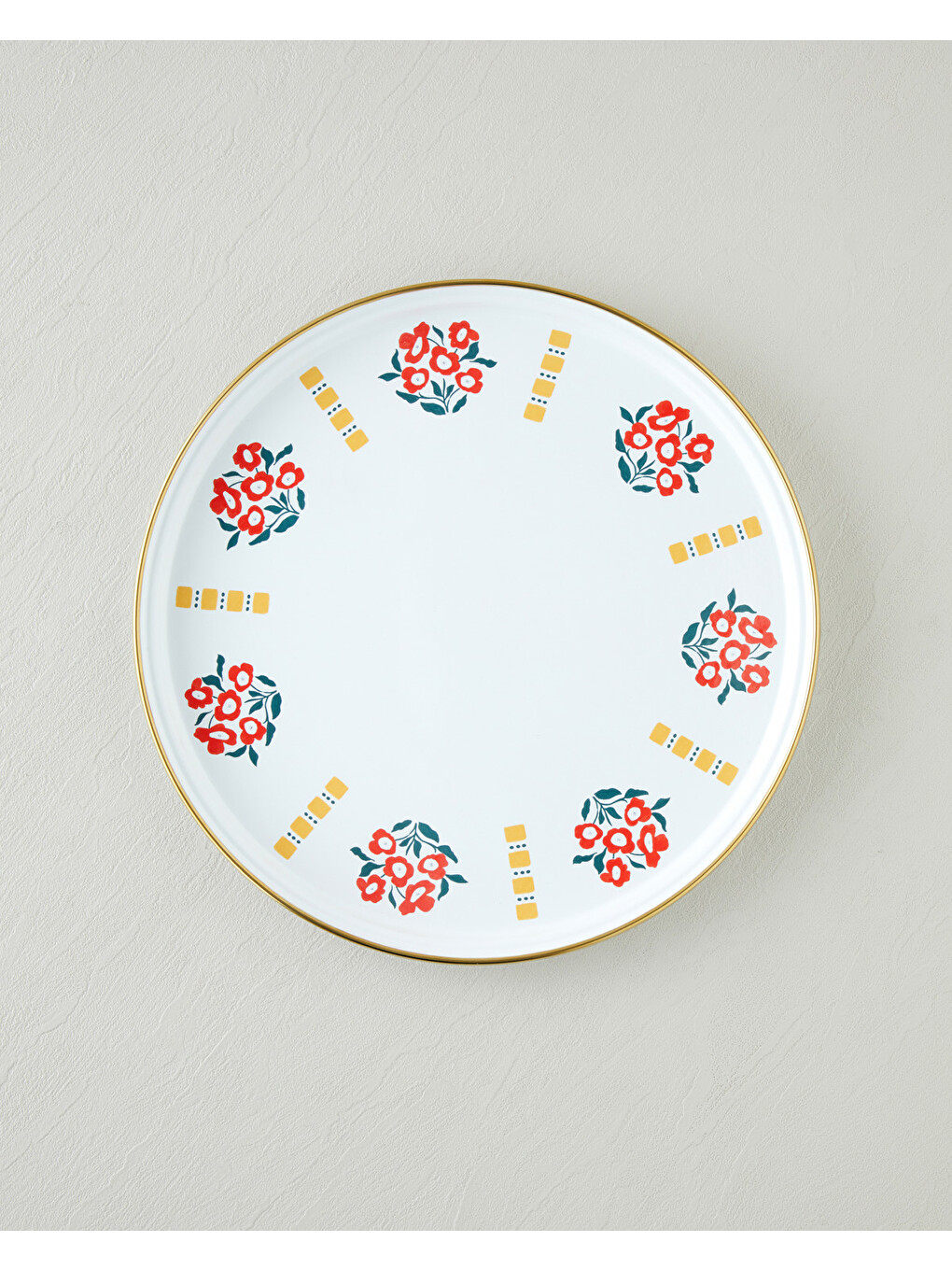 Yeşil Bright Parade Emaye Tepsi 31 Cm Renkli