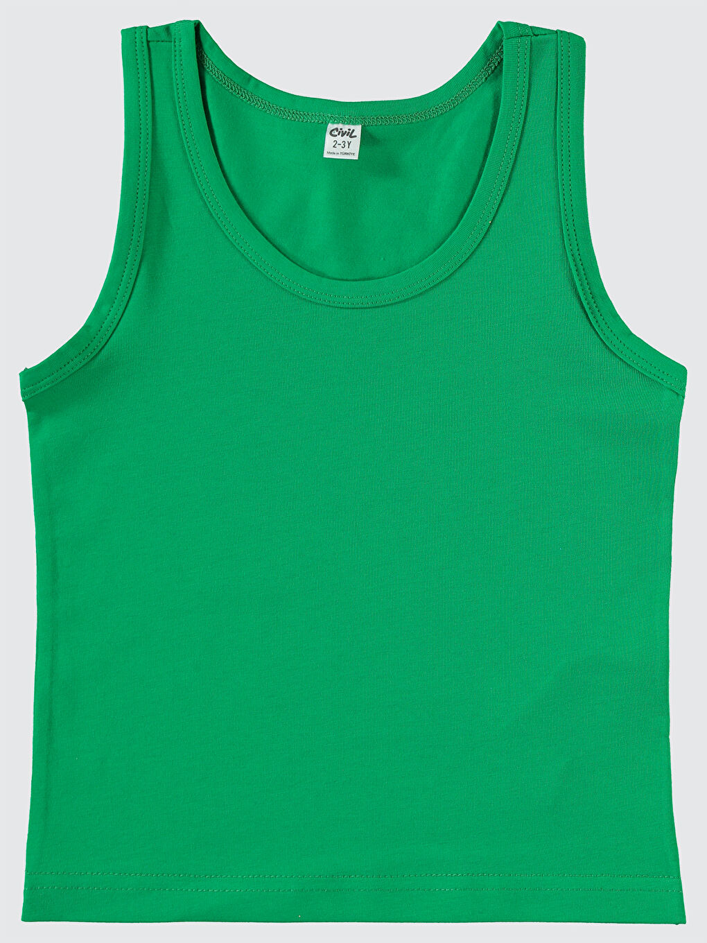 Boys Erkek Çocuk 2'li Atlet Set 2-10 Yaş Yeşil-Beyaz-2