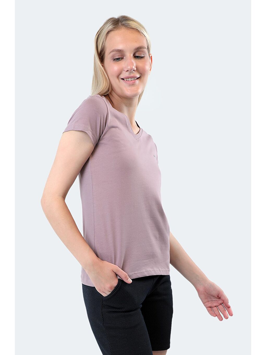 REBELL I Kadın Tişört Mor-4
