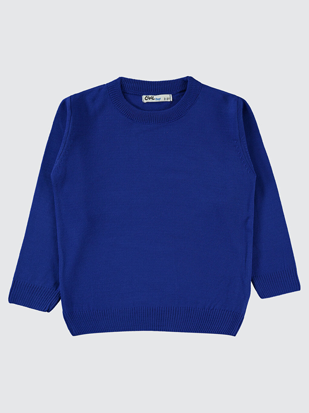 Erkek Çocuk Kazak 2-5 Yaş Saks Mavisi