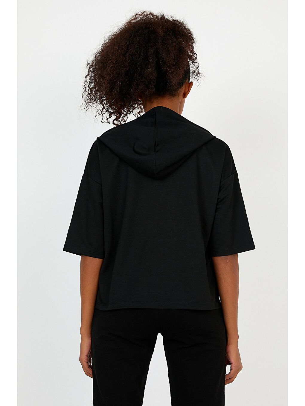 GOLYAT Kadın Sweatshirt Siyah-2