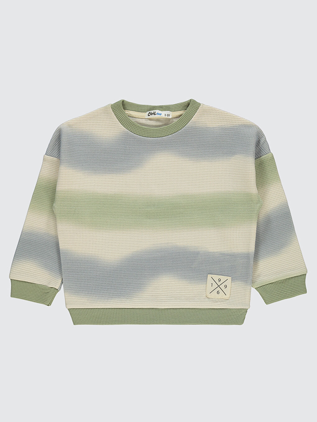 Erkek Bebek Sweatshirt 2-5 Yaş Haki