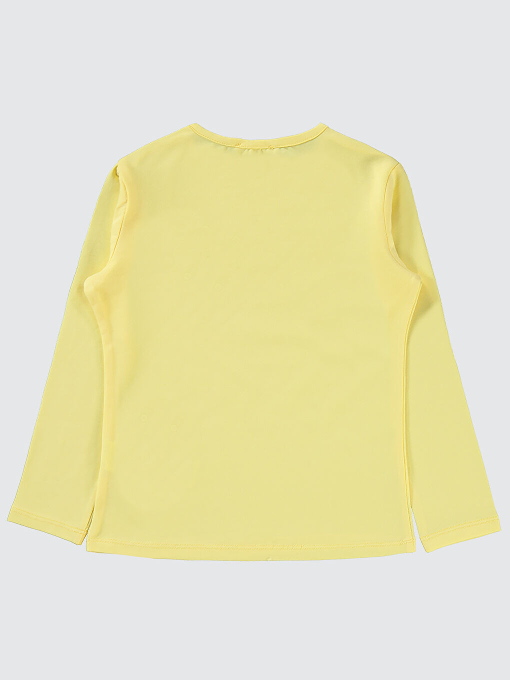 Kız Çocuk Sweatshirt 6-9 Yaş Açık Sarı-1