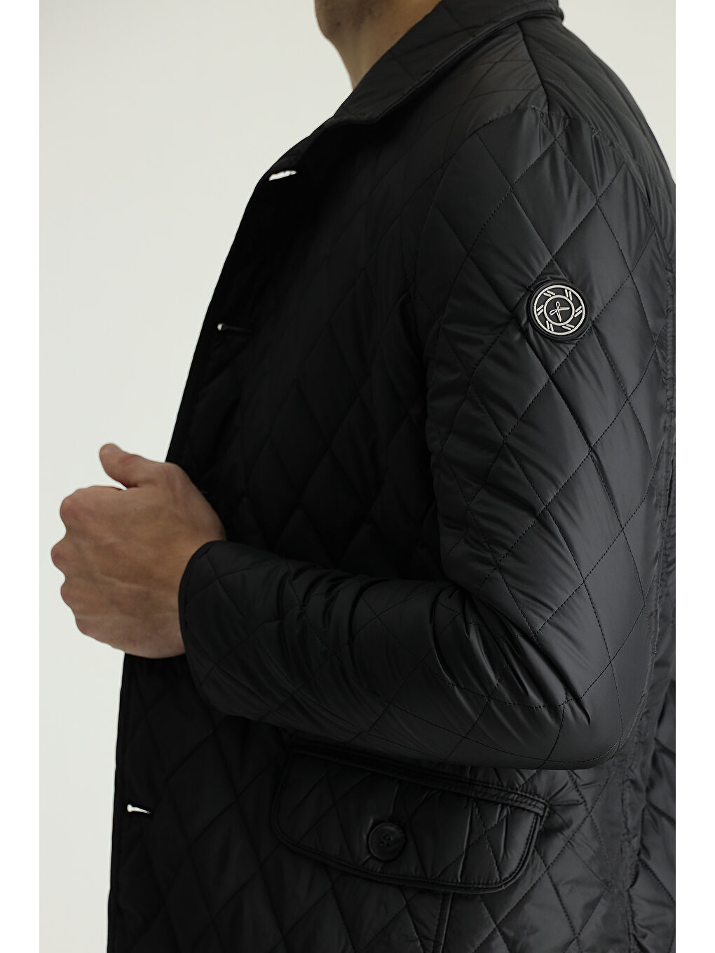 Siyah Kapitone Mont-4