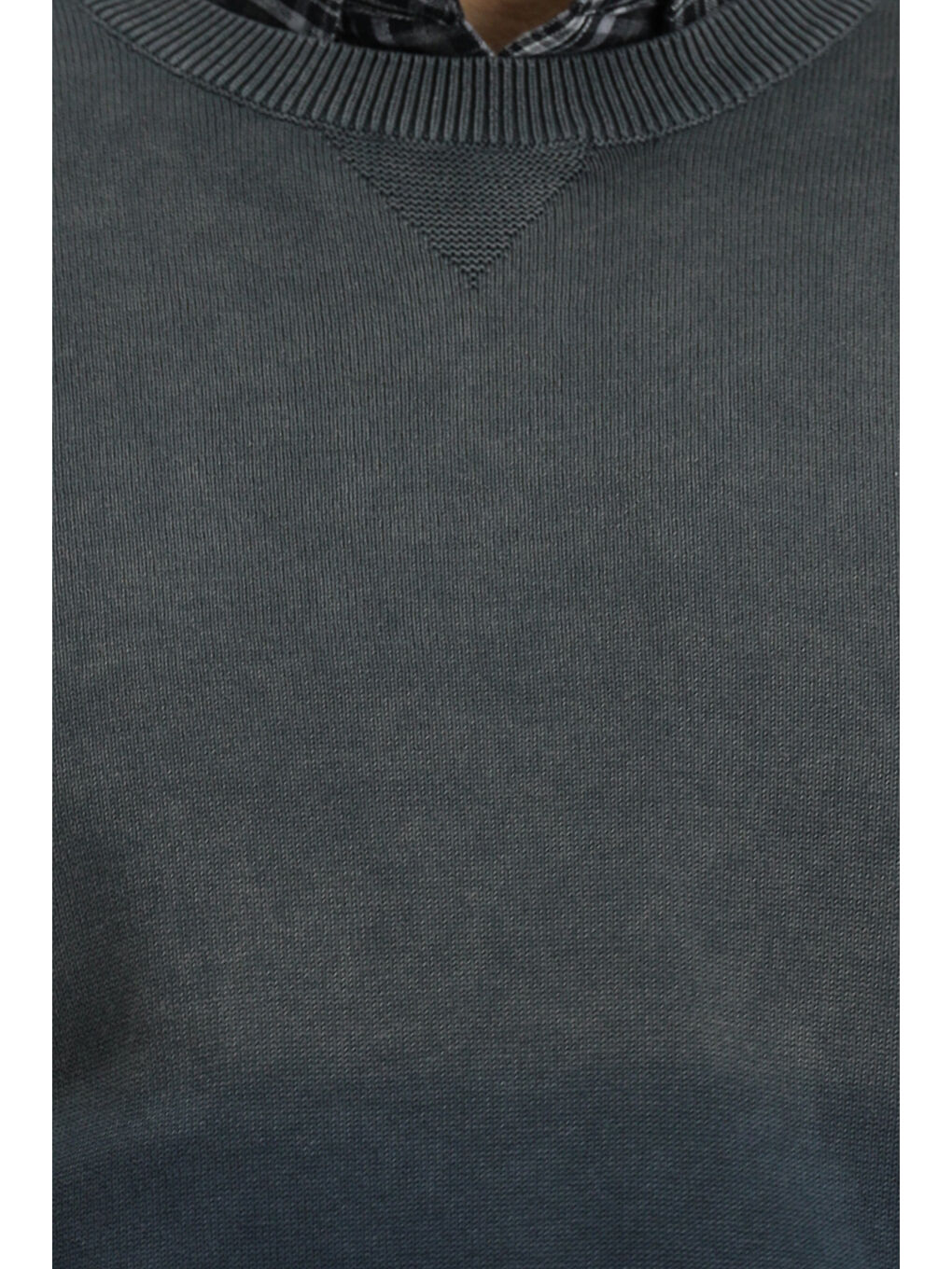 Mavi Bisiklet Yaka Regular Fit Desenli Pamuk Triko Kazak-5