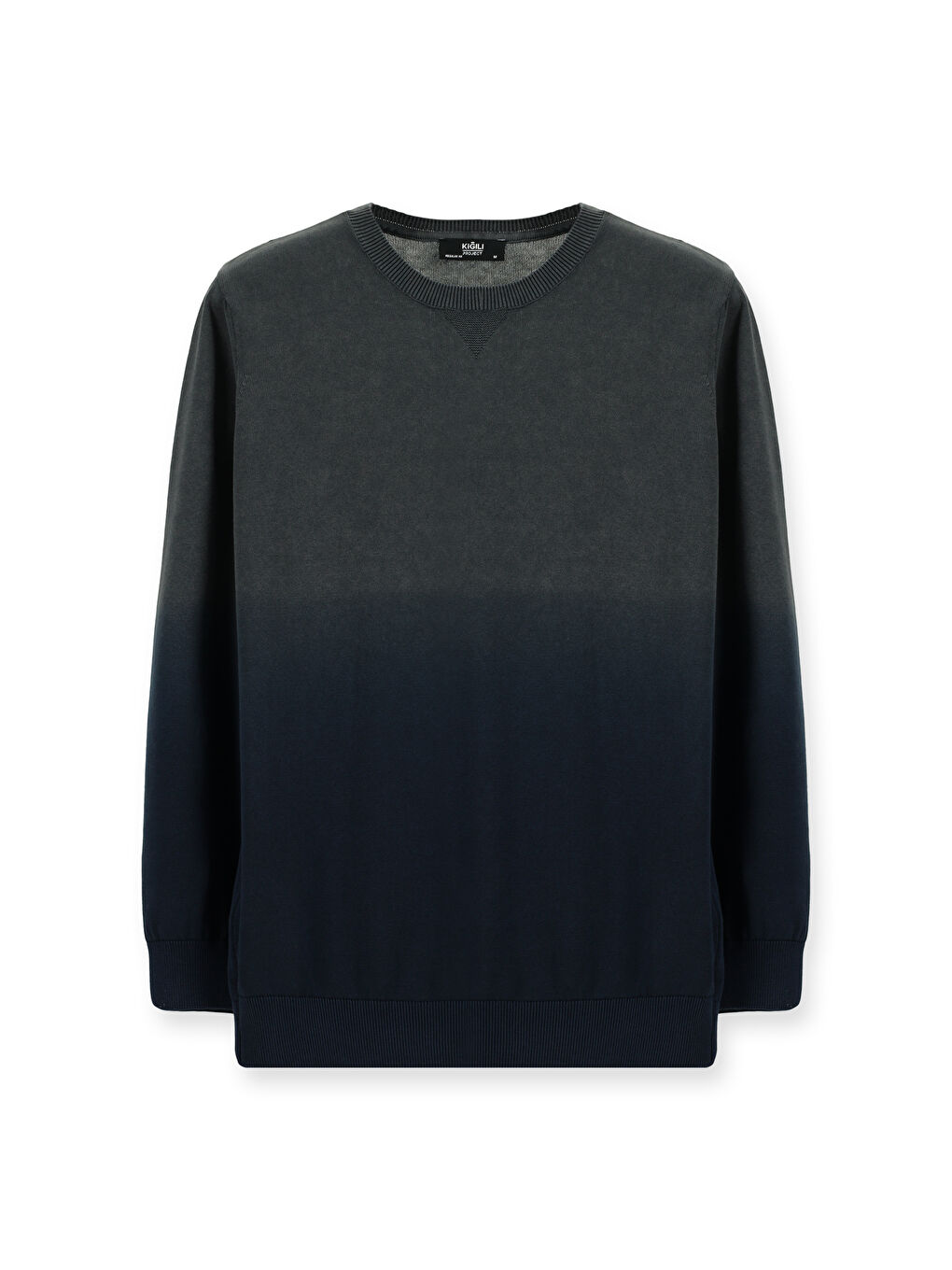 Mavi Bisiklet Yaka Regular Fit Desenli Pamuk Triko Kazak-6