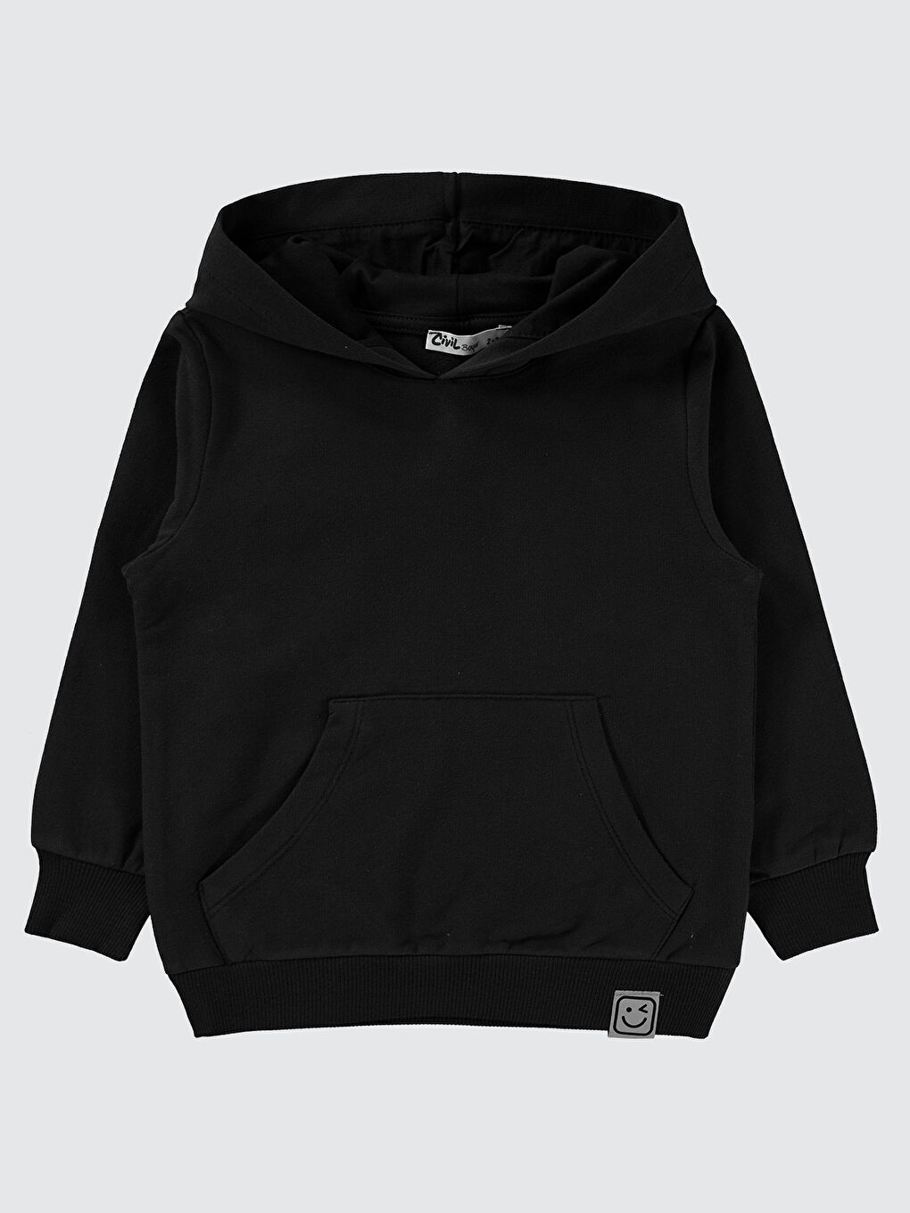 Civil Erkek Çocuk Kapüşonlu Sweatshırt 2-5 Yaş Siyah