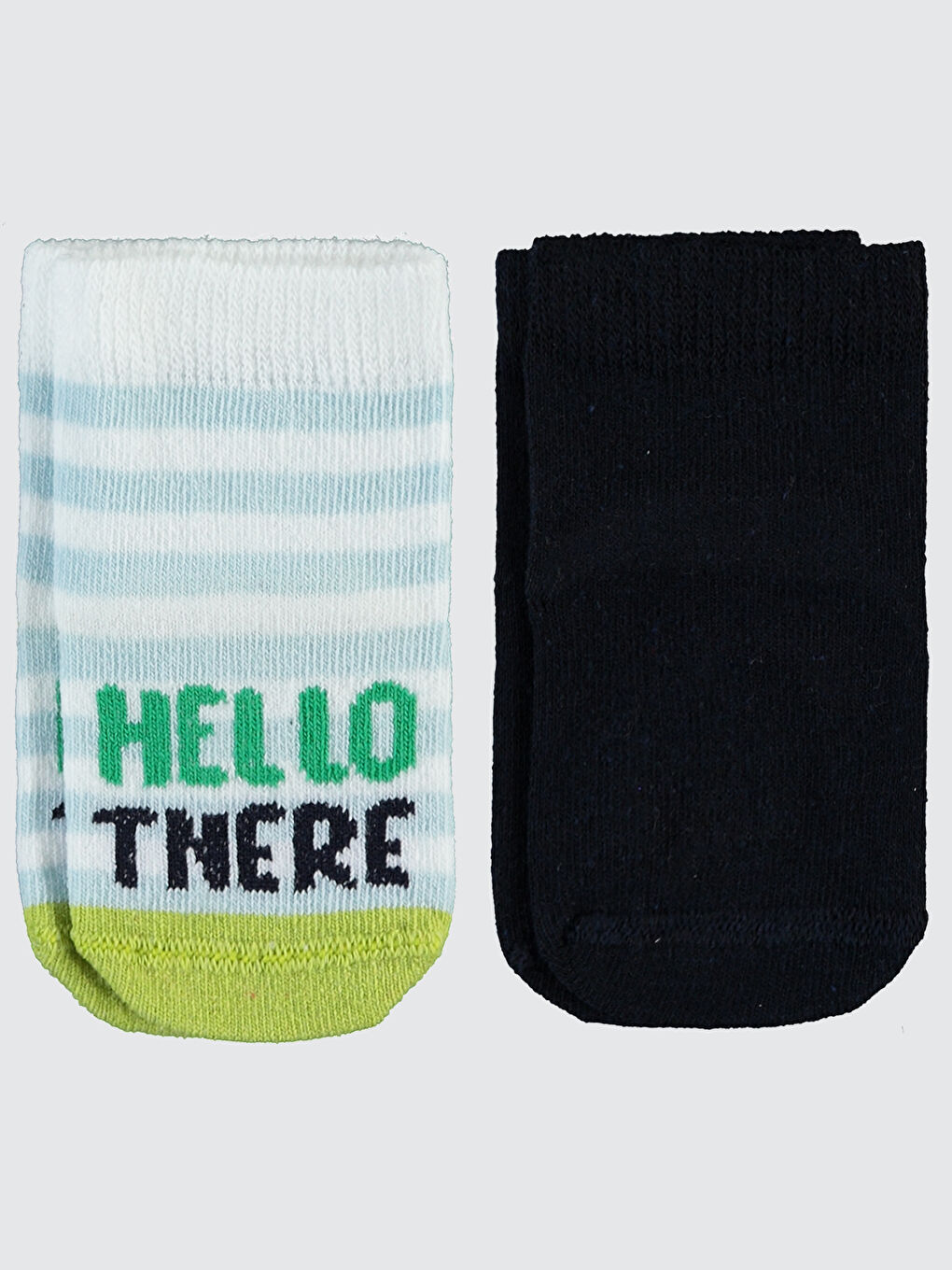 Erkek Bebek Çorap Set 6-18 Ay Yeşil-Siyah-2