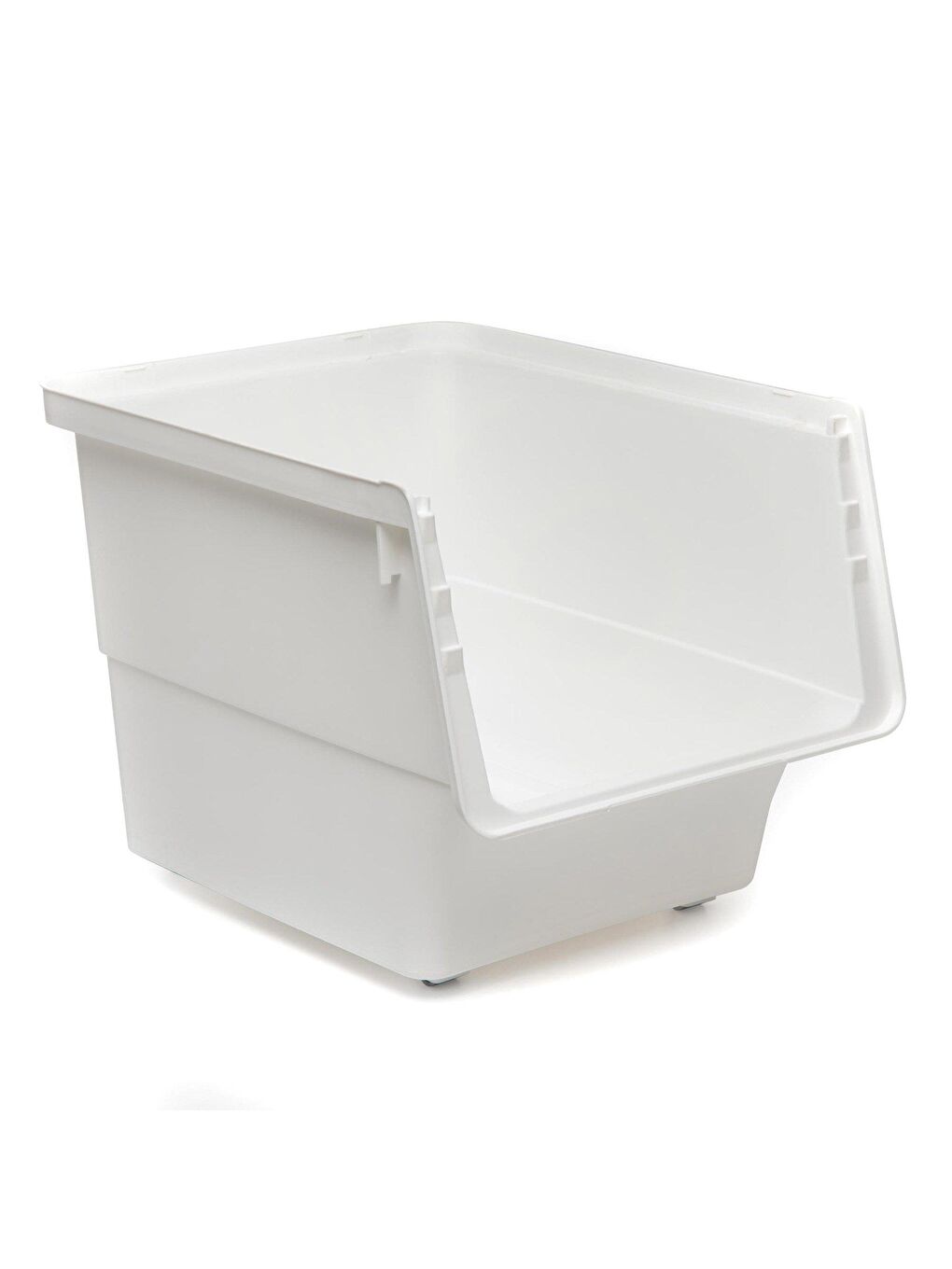 Motek Freebox 12 Litre Beyaz Gri Tekerlekli Tekli Organizer - 2