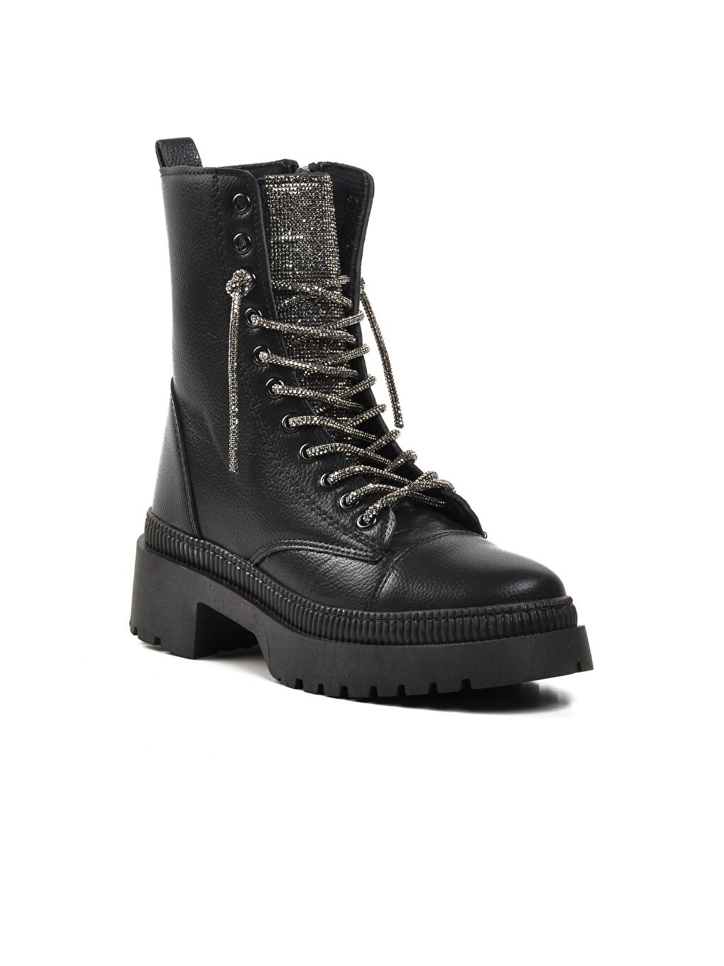 378085 Siyah İçi Polarlı Kadın Postal Bot-2