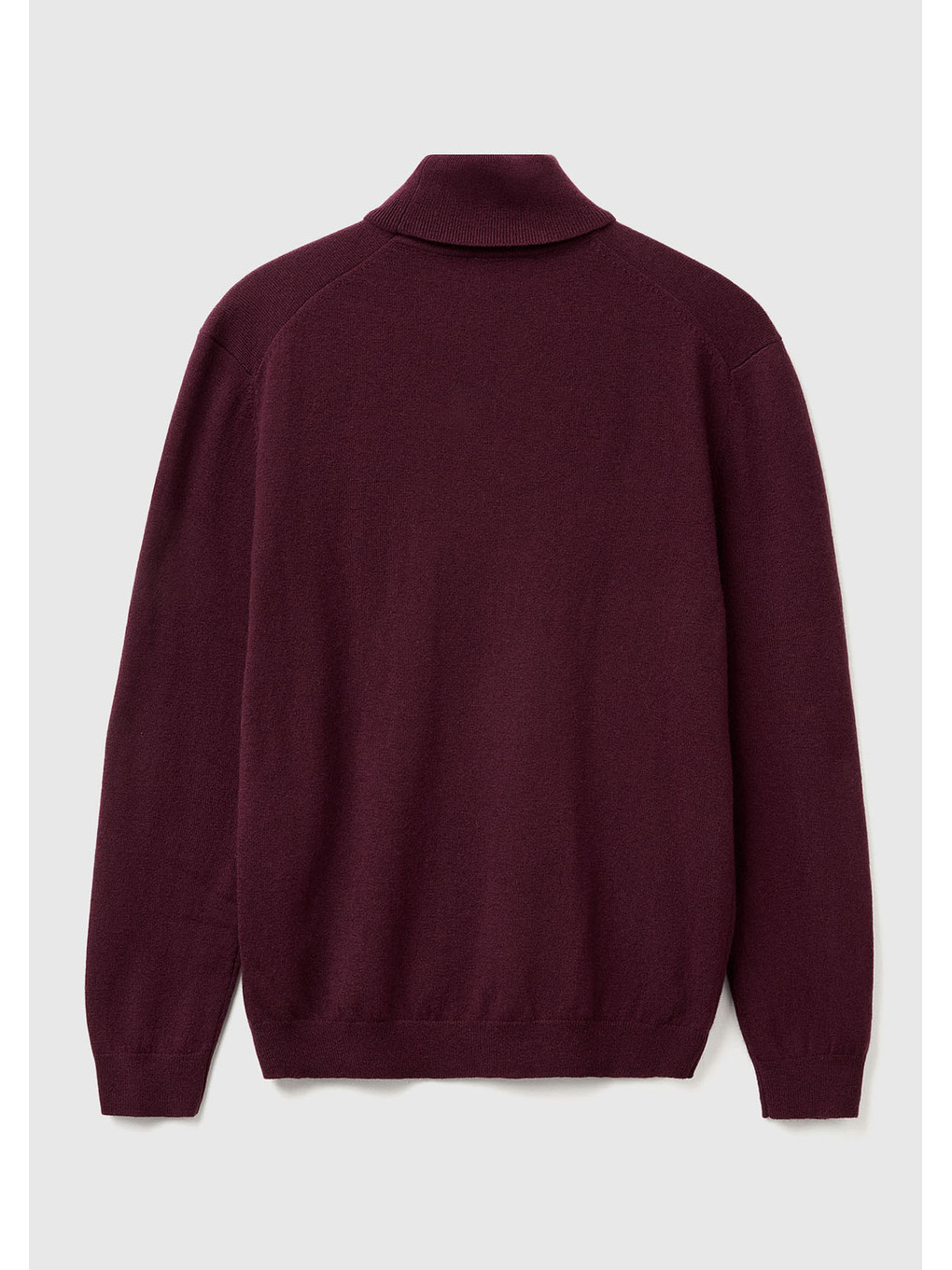Erkek Mürdüm %100 Merino Boğazlı Kazak-3