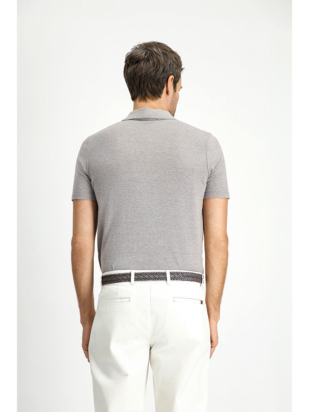 Bej Regular Fit Pamuklu Polo Yaka Tişört-3