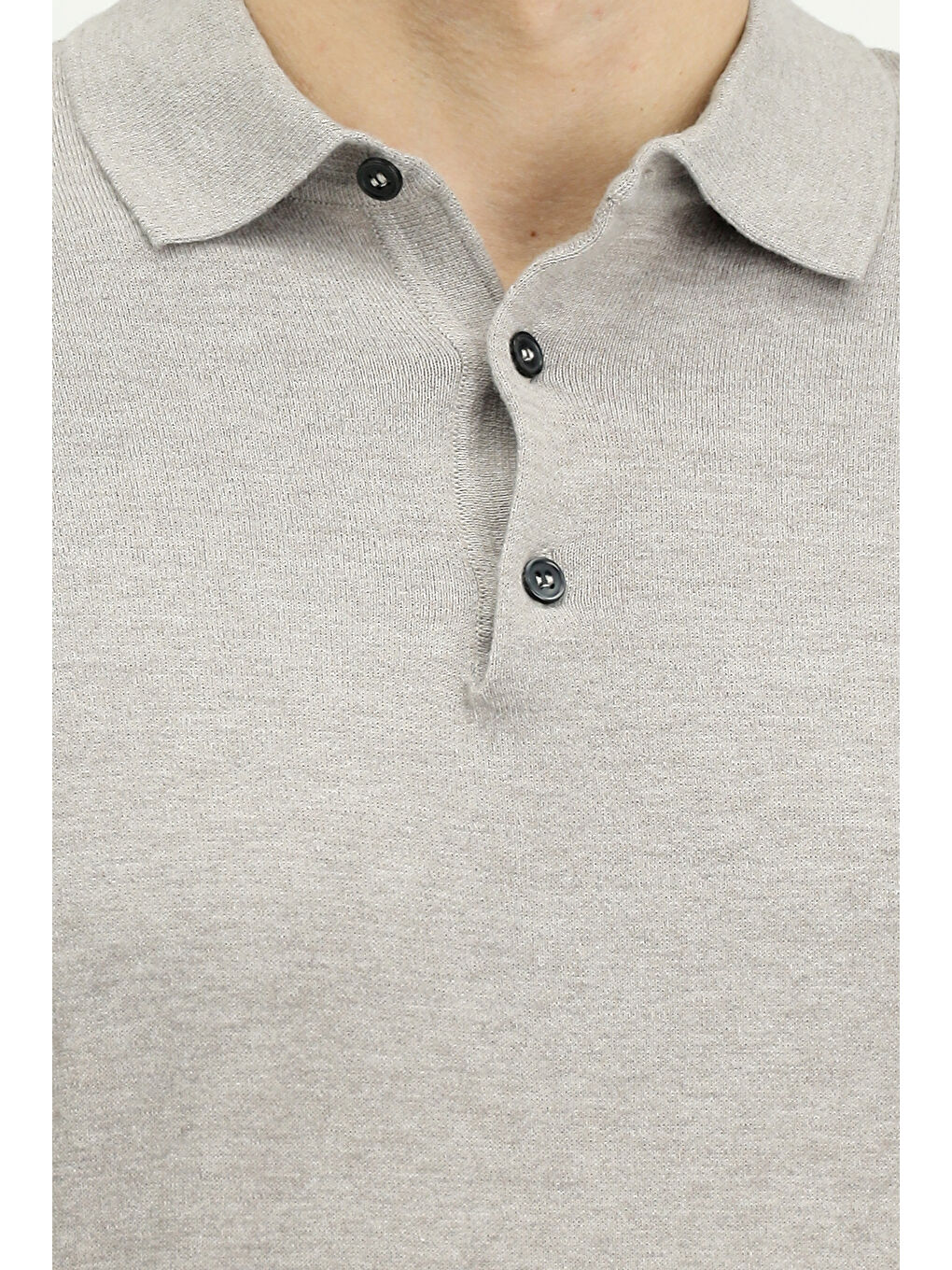 Bej Regular Fit Pamuklu Polo Yaka Tişört-4