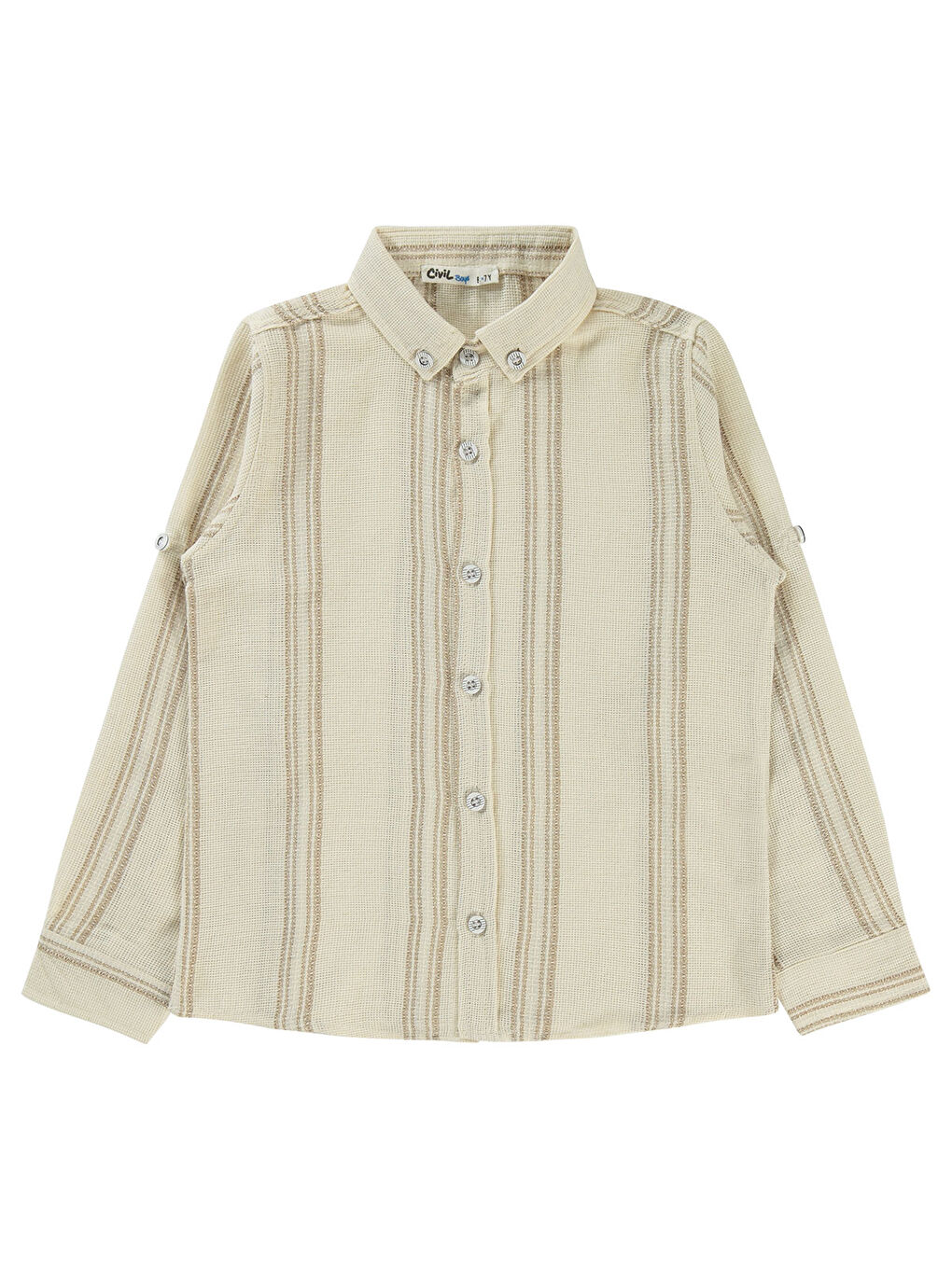 Boys Erkek Çocuk Gömlek 6-9 Yaş Kahverengi