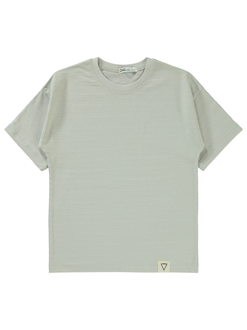 Boys Erkek Çocuk Tişört 6-9 Yaş Açık Gri