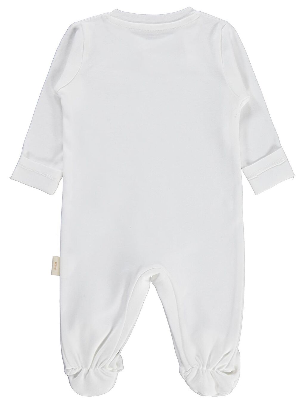 Baby Organik Pamuklu Yenidogan 0-3 Ay Tulum - Ekru 0-1 Ay-1