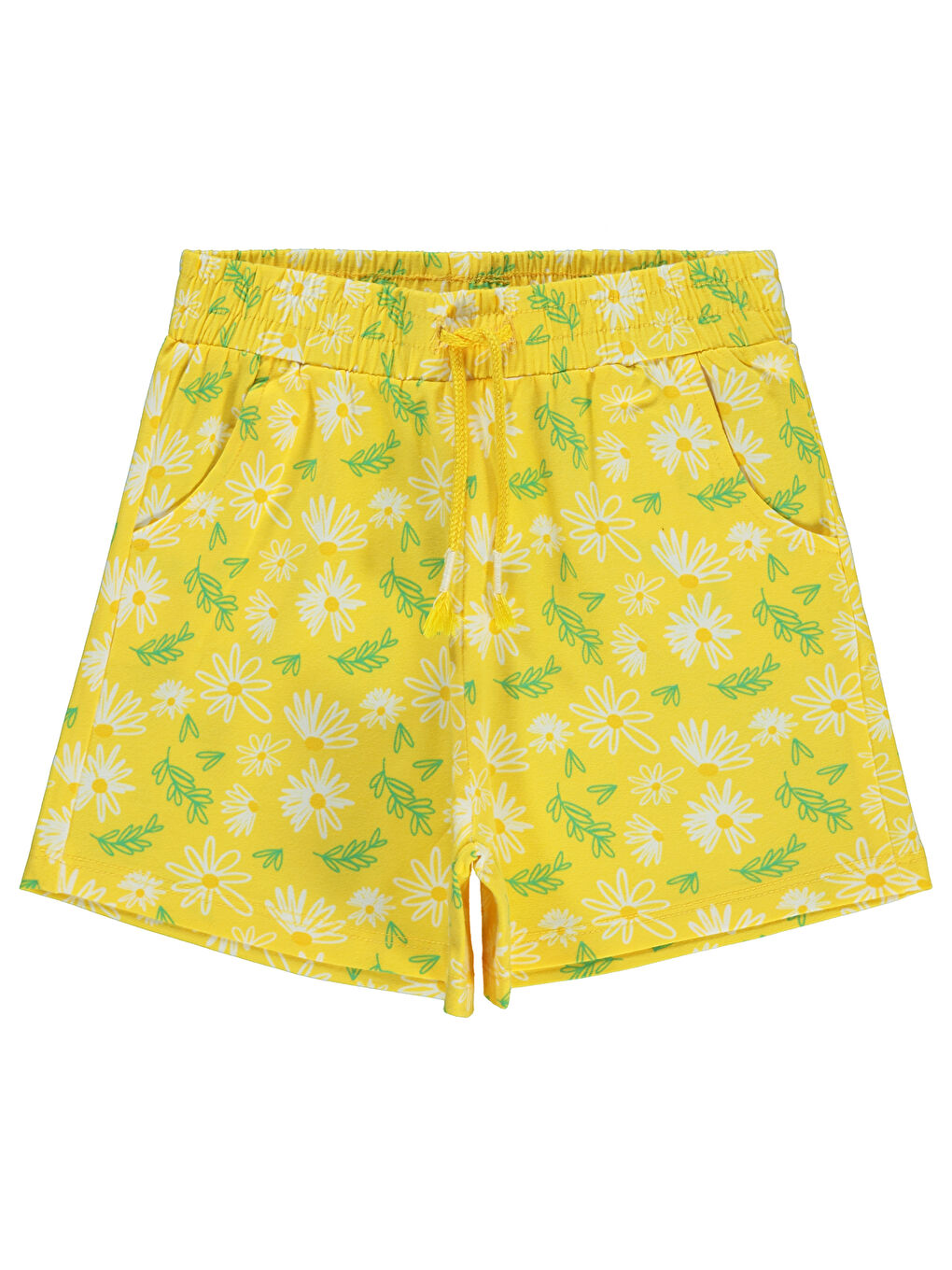 Sarı Girls Kız Çocuk Şort 6-9 Yaş Ananas