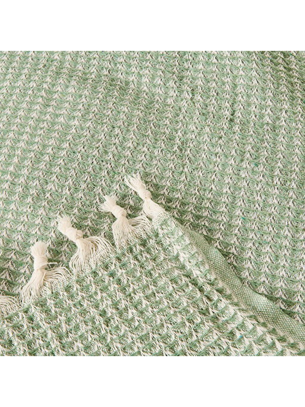 Soft Punto Çift Kişilik Yatak Örtüsü - Yeşil - 200x230 cm-2