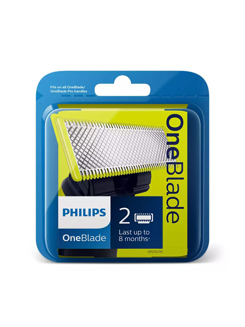 Philips Limon Yeşili OneBlade QP220/51 2'li Yedek Bıçak - 6