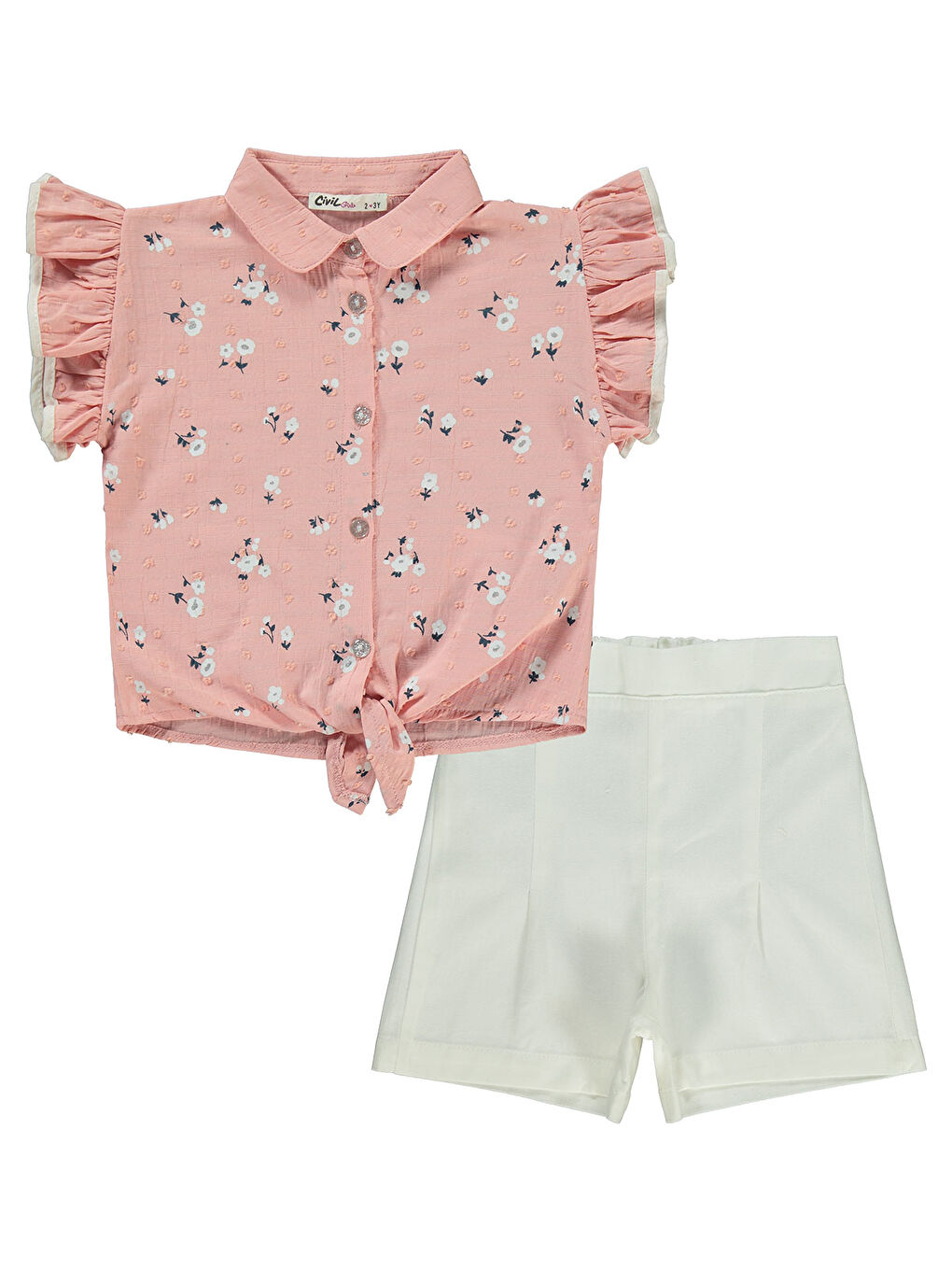 Pembe Girls Kız Çocuk Takım 2-5 Yaş Somon