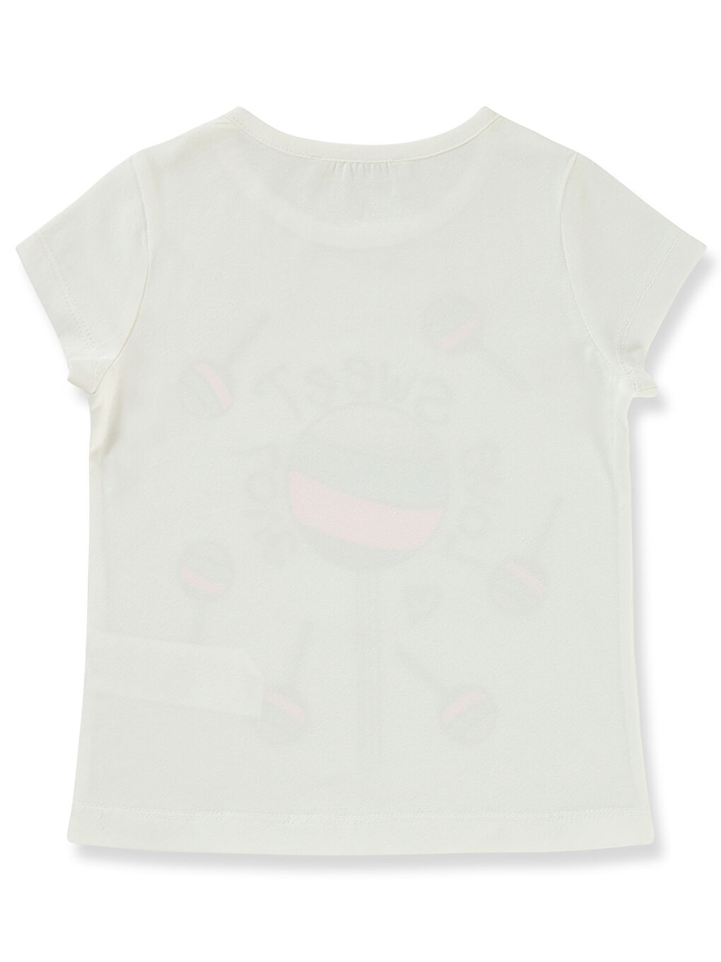 Girls Kız Çocuk Tişört 2-5 Yaş Ekru-1