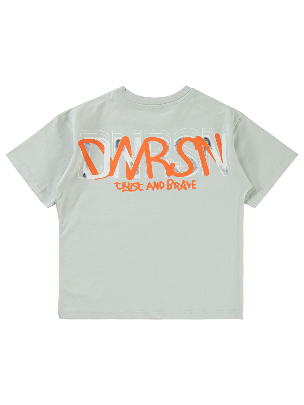 Boys Erkek Çocuk Tişört 10-13 Yaş Açık Gri-1