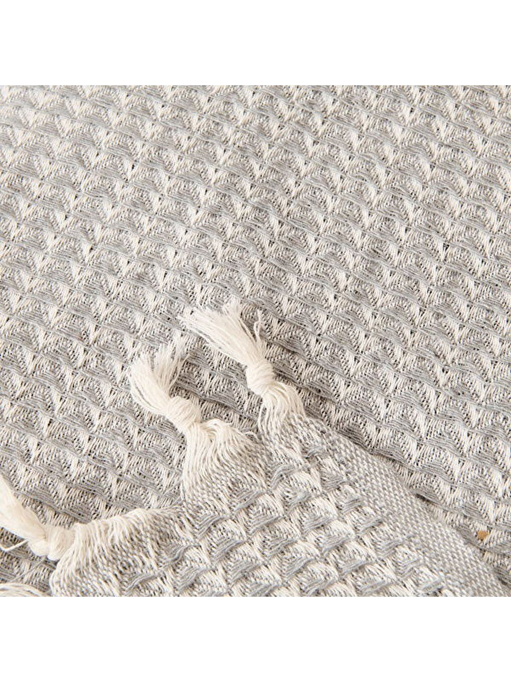 Soft Punto Çift Kişilik Yatak Örtüsü - Gri - 200x230 cm-2