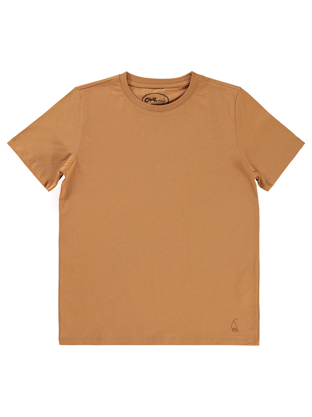 Kahverengi Boys Erkek Çocuk Tişört 10-13 Yaş Tarçın
