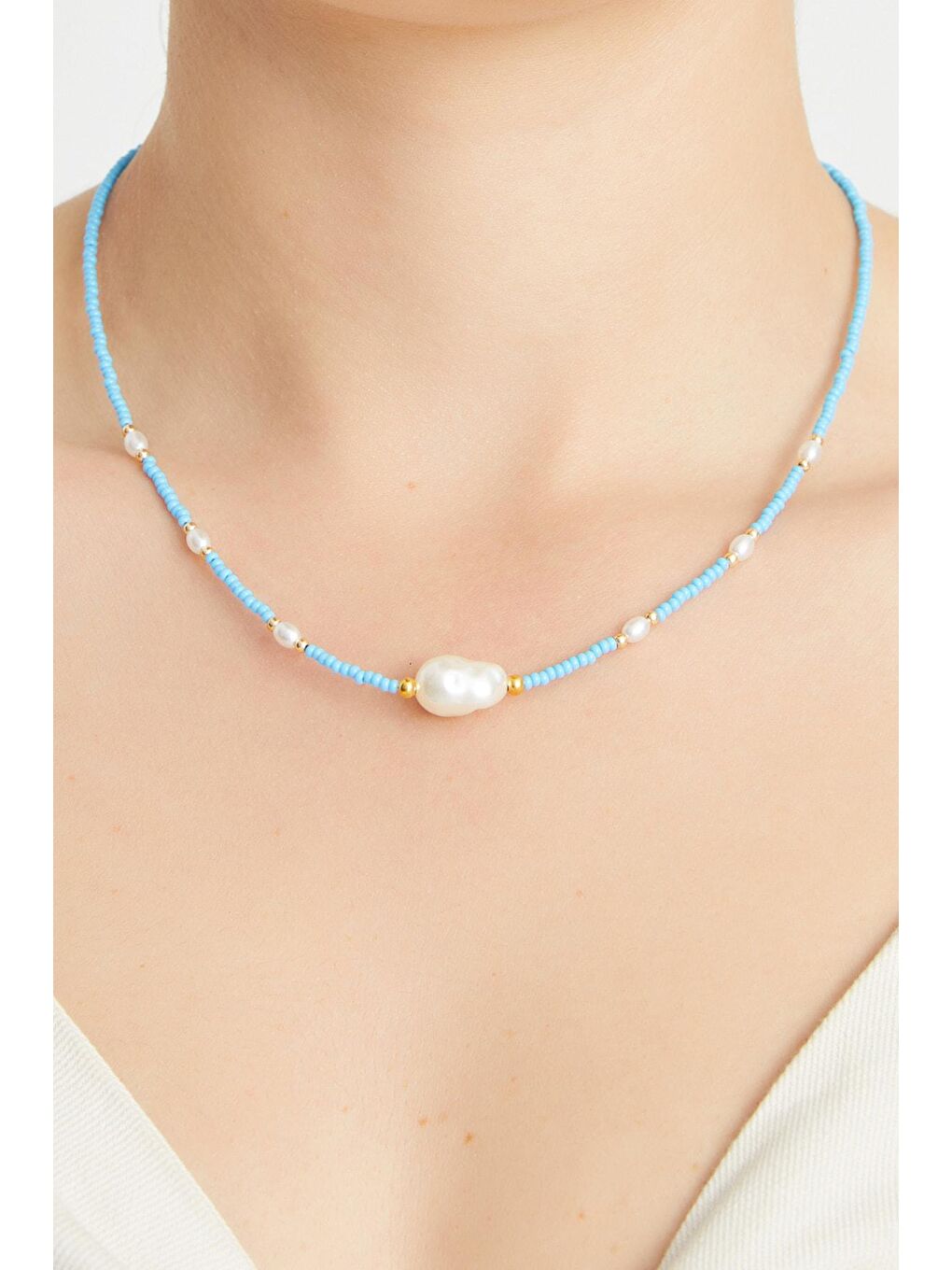 Kırmızı Kadın Çok Renkli Bijuteri Kolye Rpns000109