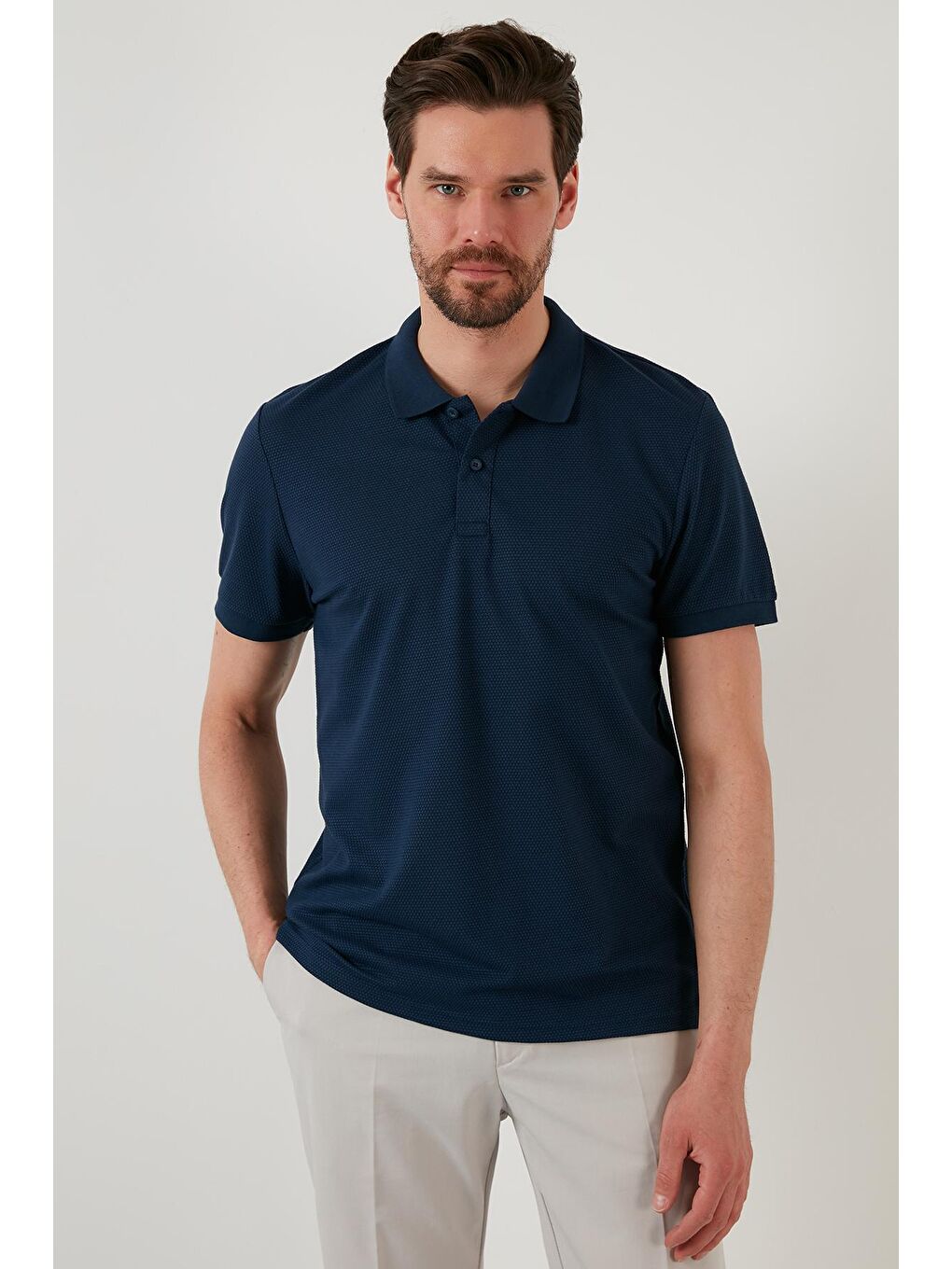 Buratti İndigo Regular Fit Pamuklu Düğmeli Polo T Shirt 5902326 - 1