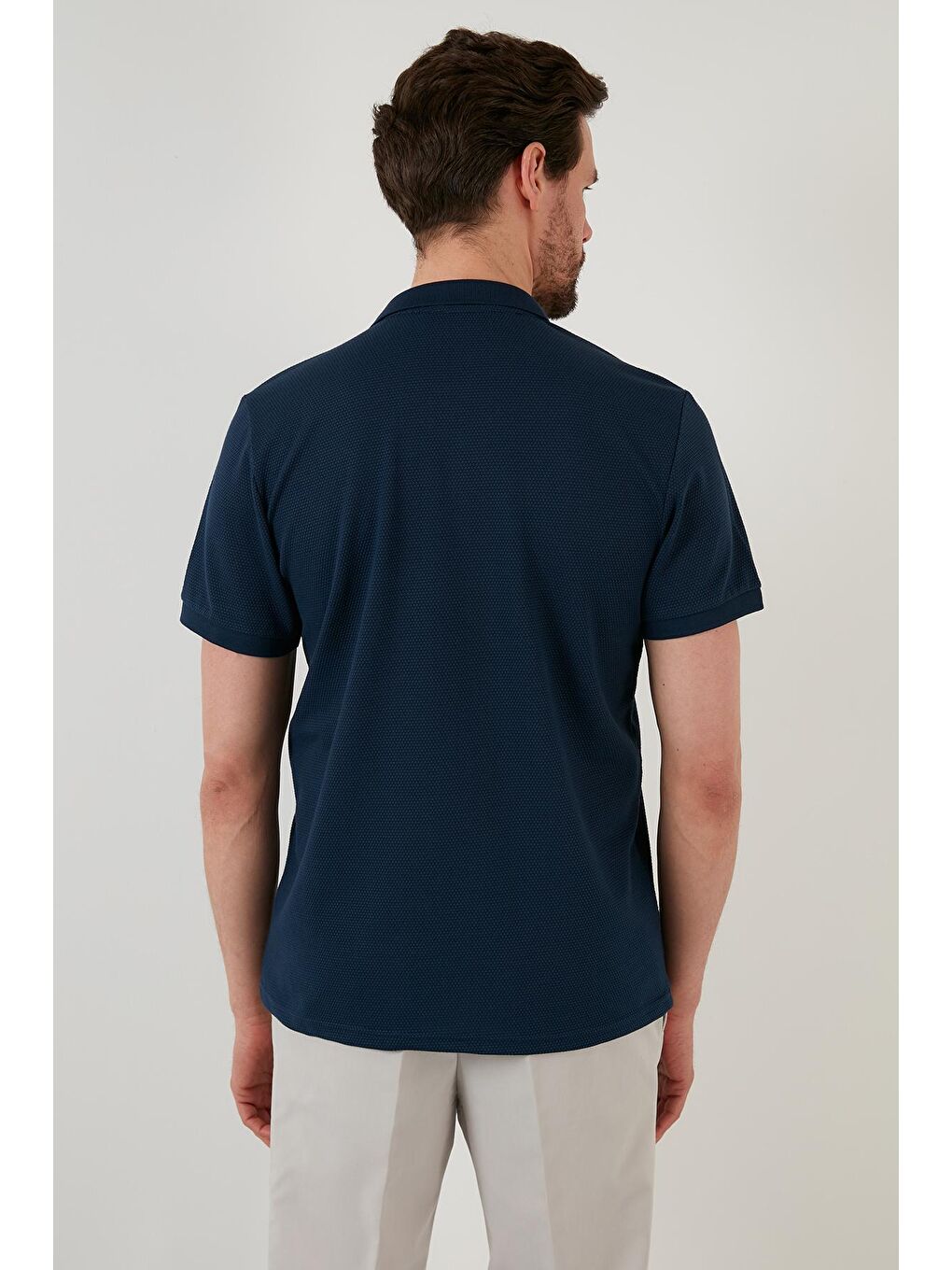 Buratti İndigo Regular Fit Pamuklu Düğmeli Polo T Shirt 5902326 - 4