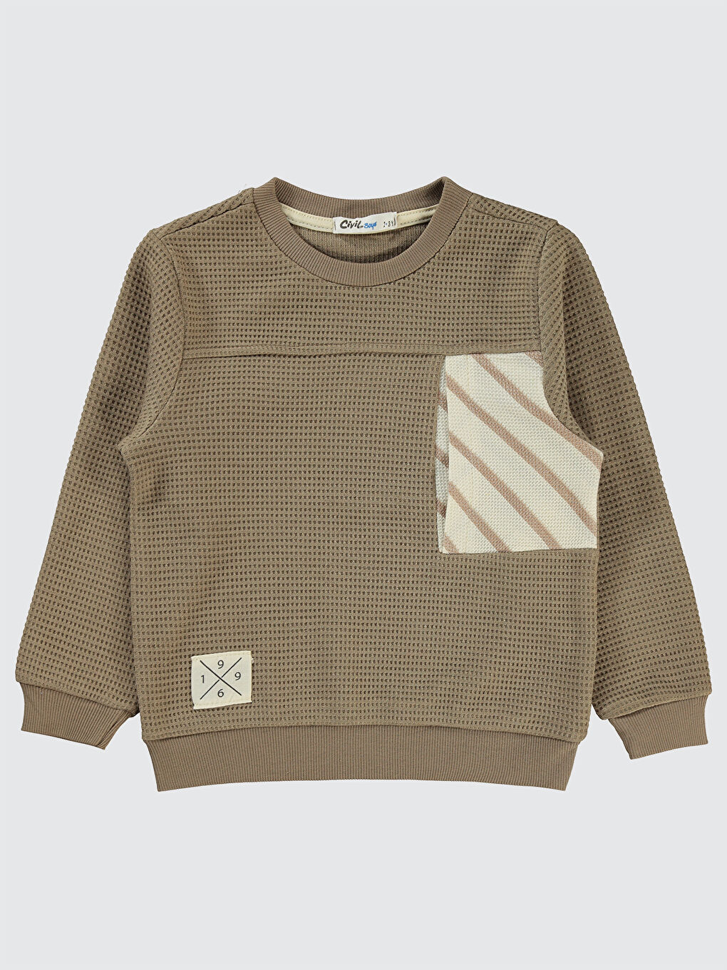 Erkek Çocuk Sweatshirt 2-5 Yaş Kahverengi