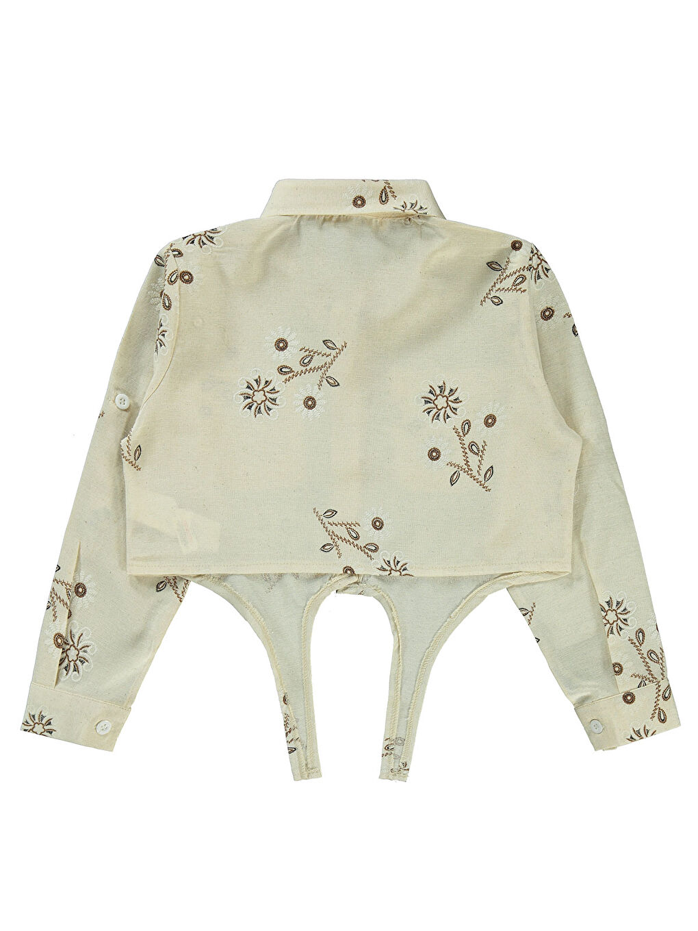 Kahverengi Girls Kız Çocuk Gömlek 6-9 Yaş Kahve-1