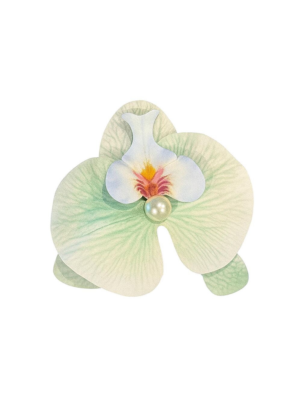 Turkuaz PENS-Aloha Orkide Çiçeği Süslü Çok Amaçlı Pens Toka-3
