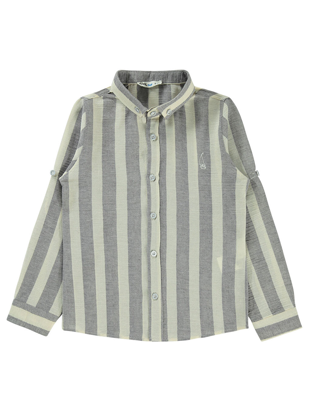 Boys Erkek Çocuk Gömlek 6-9 Yaş Gri