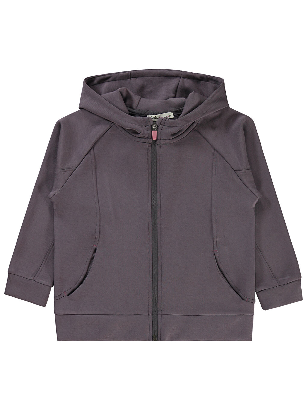 Gri Girls Kız Çocuk Hırka 6-9 Yaş Açık Füme