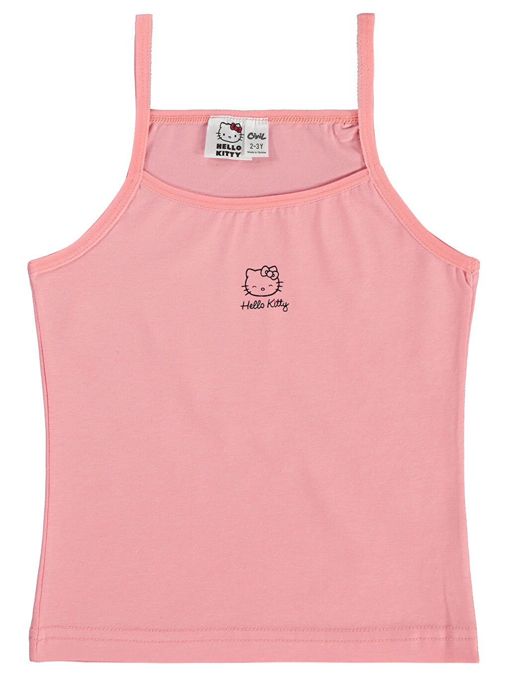 Hello Kitty Kız Çocuk 2'li Atlet Set 2-10 Yaş Pembe-1