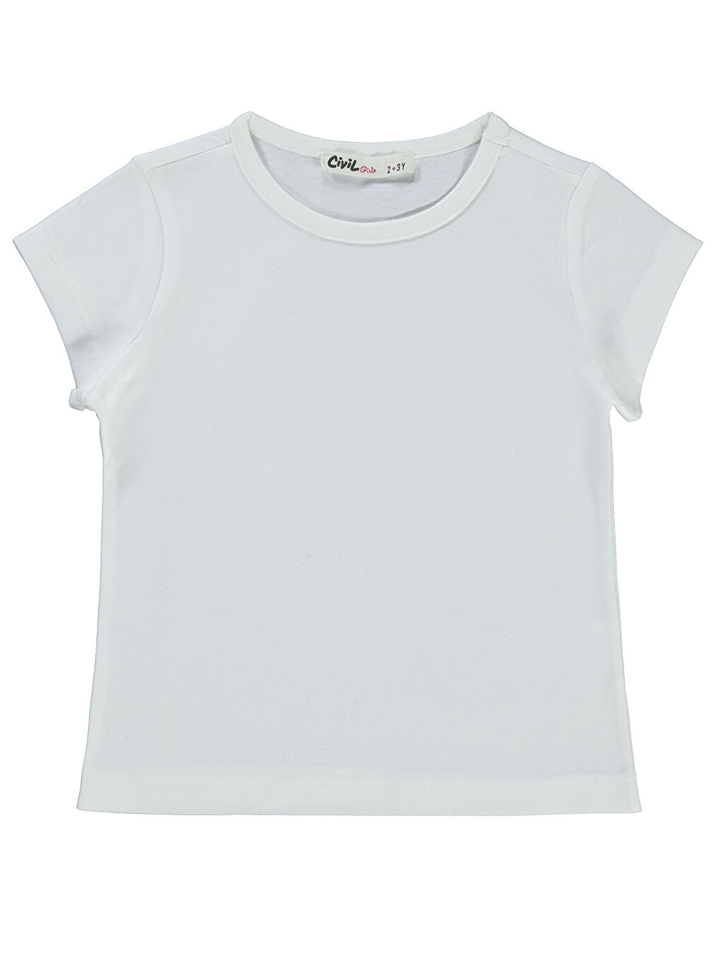 Girls Kız Çocuk Tişört 2-5 Yaş Beyaz
