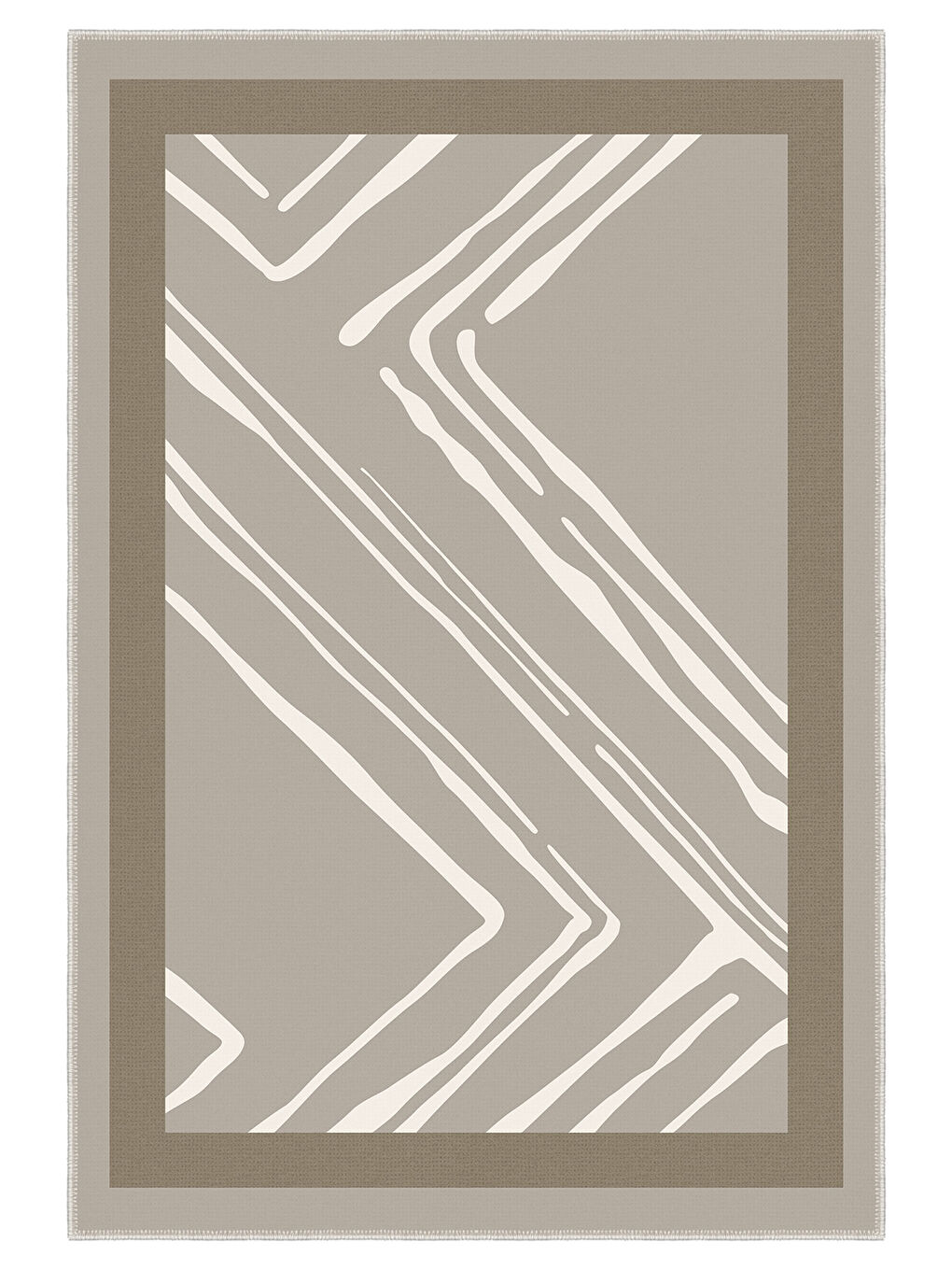 Kahverengi Modern Dekoratif Yıkanabilir Kaymaz Taban Halı – İnce, Yumuşak Salon Halısı, Mutfak Halısı ve Yolluk