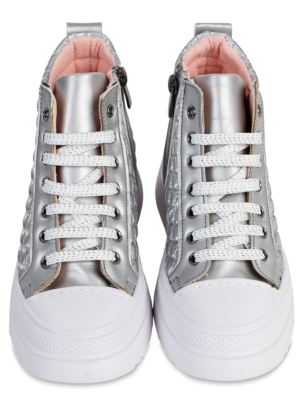 Gri Boots Kız Çocuk Bot 31-35 Numara Gümüş-2