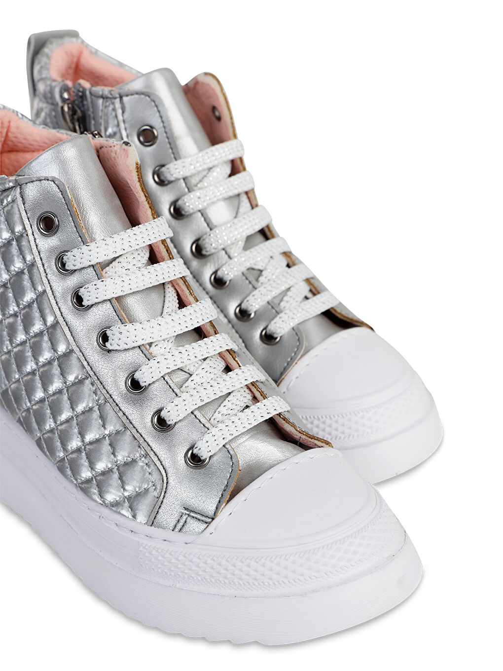 Gri Boots Kız Çocuk Bot 31-35 Numara Gümüş-3