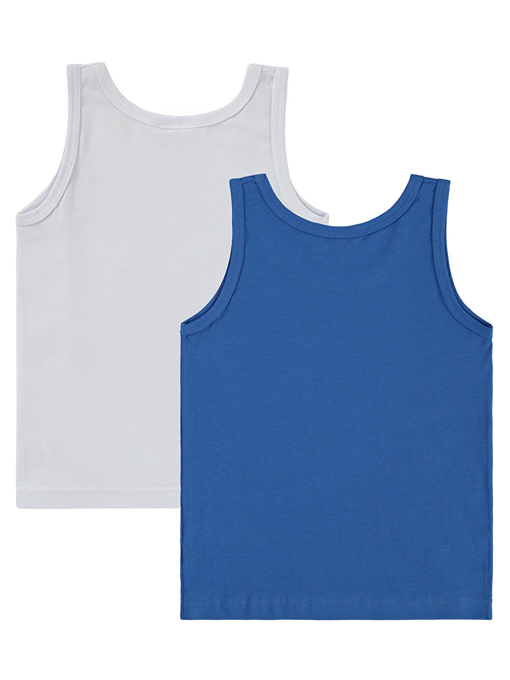 Süperman Erkek Çocuk 2'li Atlet Set 2-10 Yaş Mavi-1